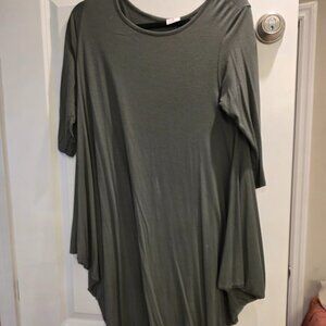 Olive green dress